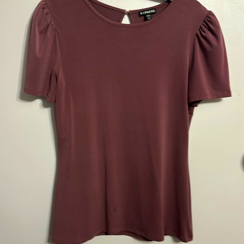 Express burgundy top. Size large